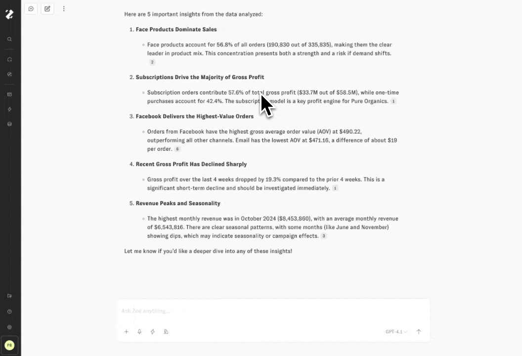 Interacting with citations